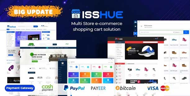 Isshue - Multi-Store eCommerce Shopping Cart Solution